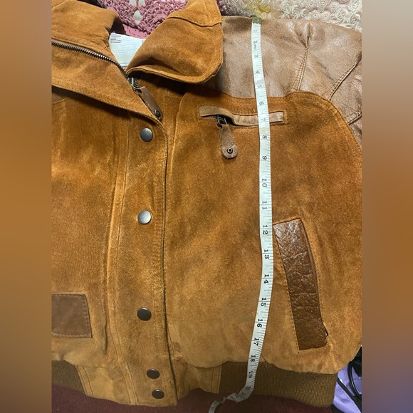 Vintage east west 
suede leather bomber
jacket euc - Picture 12 of 16